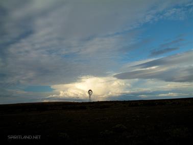 Windmill & Storm, Goyder Highway, South Australia